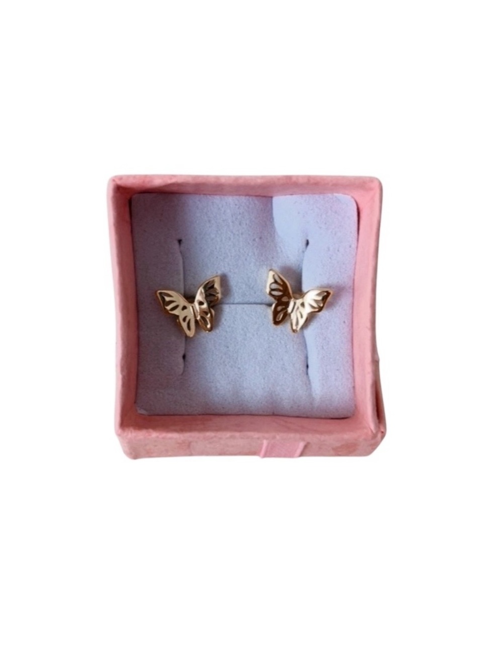 BOUTIQUE Elegant Butterfly Dainty Minimalist Post Earrings - Picture 6 of 7